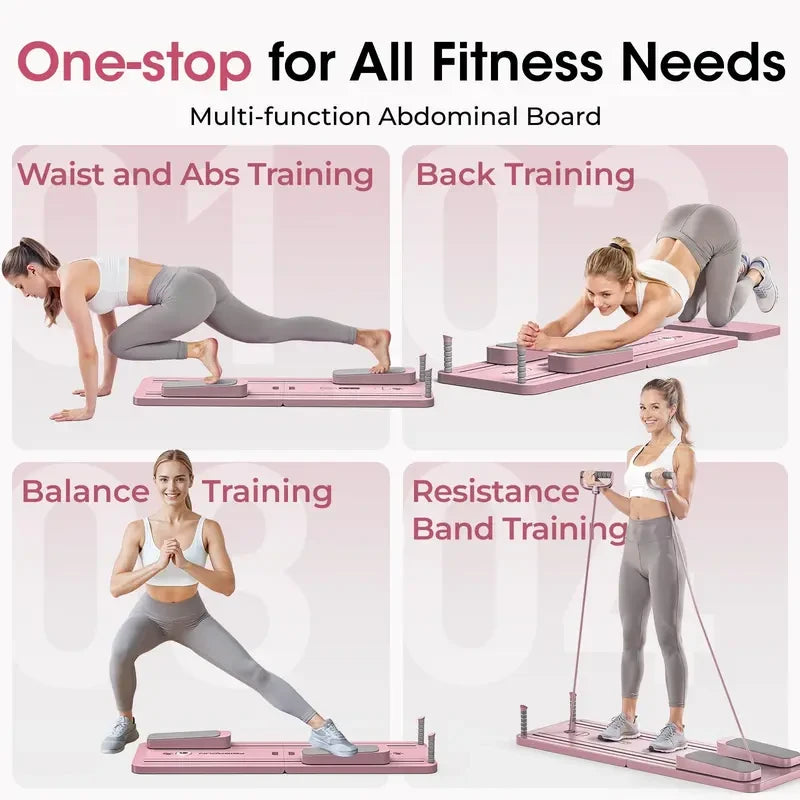 Foldable Pilates Board Home Gym System