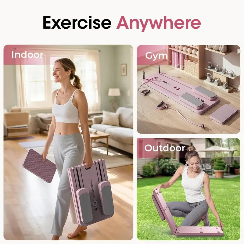 Foldable Pilates Board Home Gym System