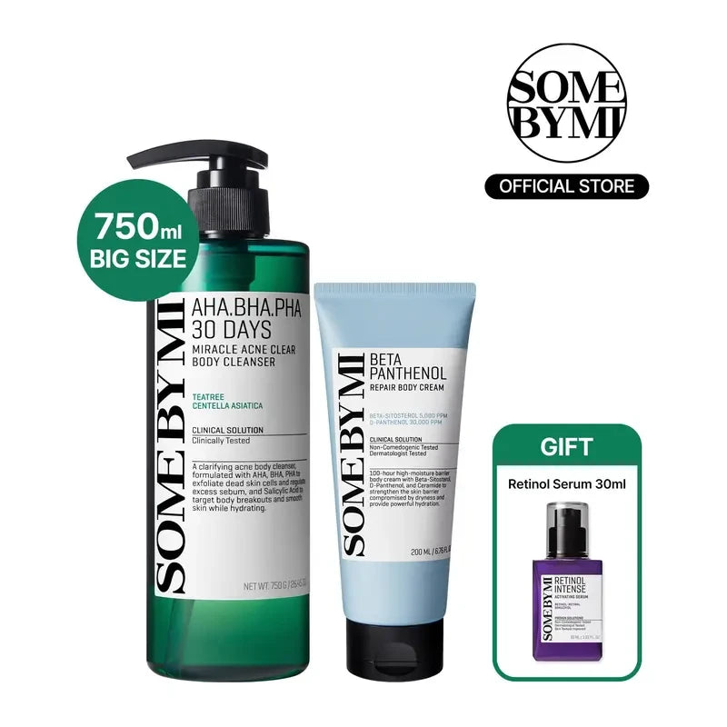 Mint Body Wash And Cream Set