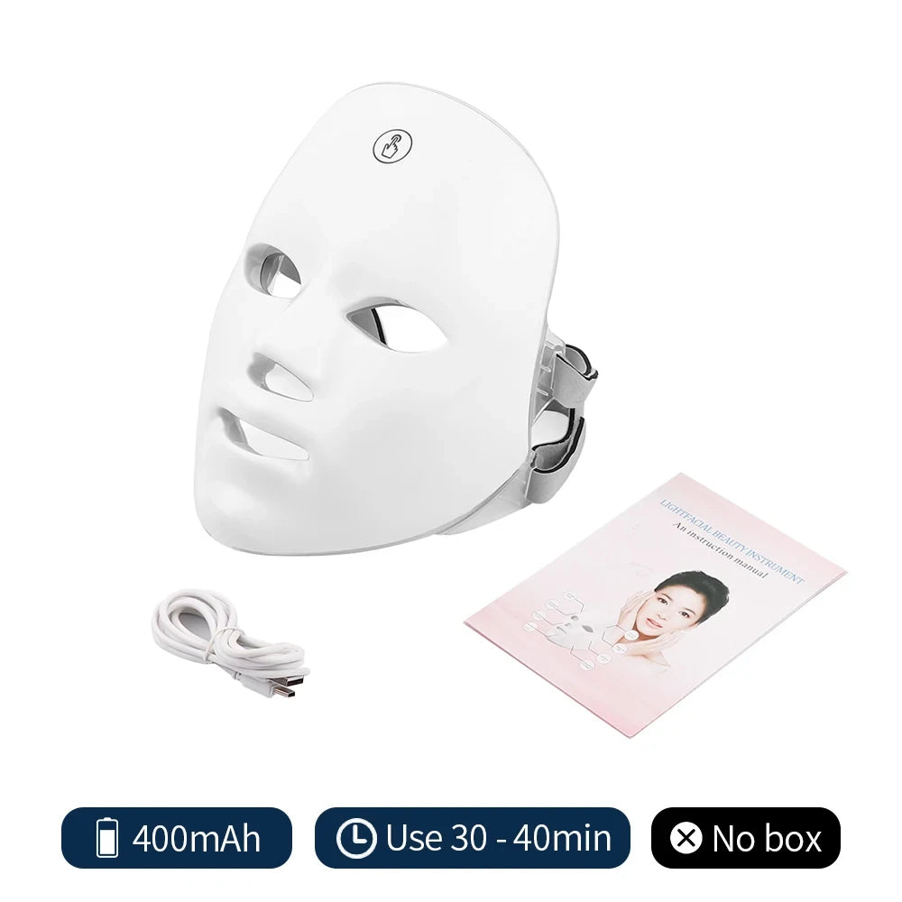 Rechargeable LED Photon Facial Mask
